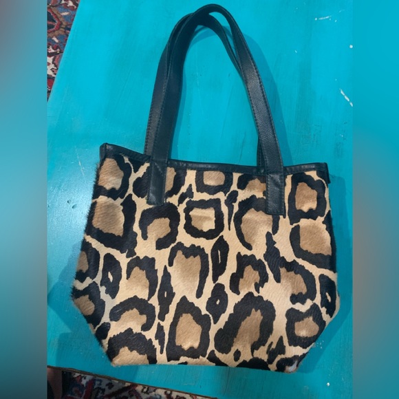 Totem Salvaged cowhide leopard print tote - Picture 1 of 12